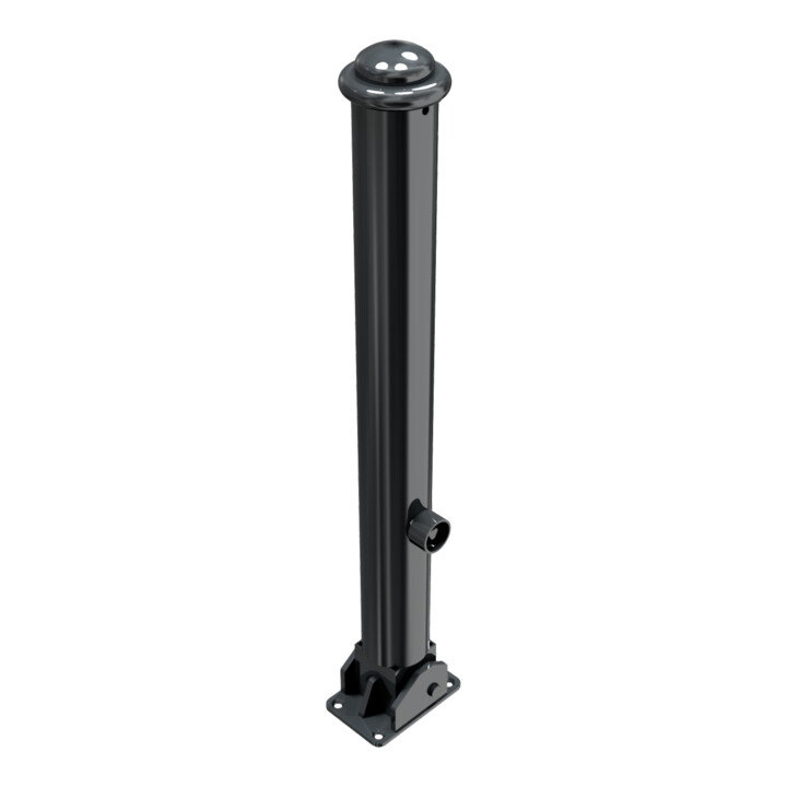 Schake Stilpoller Typ 481FUB, umlegbar + Dreikantverschluß, Ø 82mm + Halbkugel,