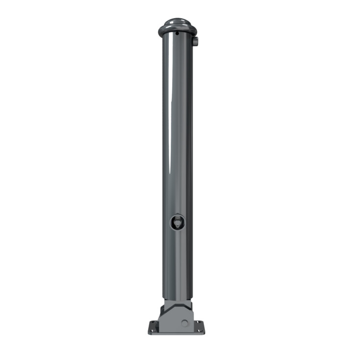 Schake Stilpoller Typ 481FUB, umlegbar + Dreikantverschluß, Ø 82mm + Halbkugel,