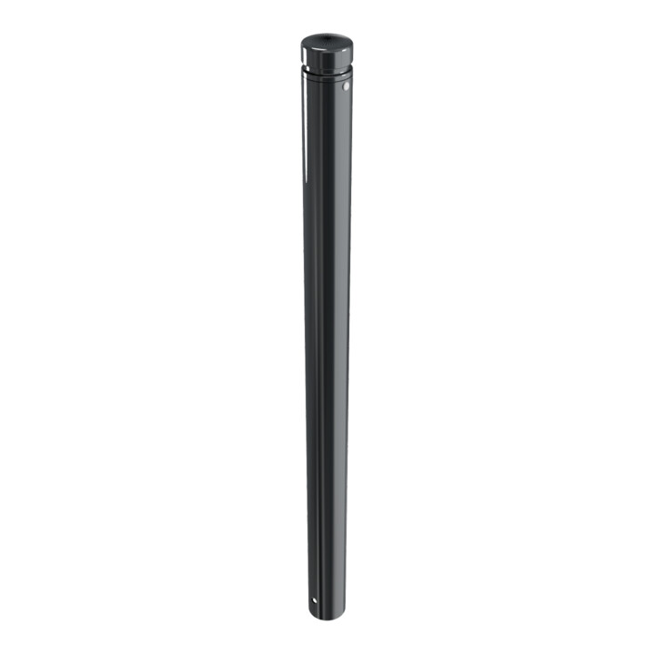 Schake Stilpoller Typ 482B, ortsfest, zum Einbetonieren, Ø 82mm + Zierkopf inkl Ziernut, beschichtet