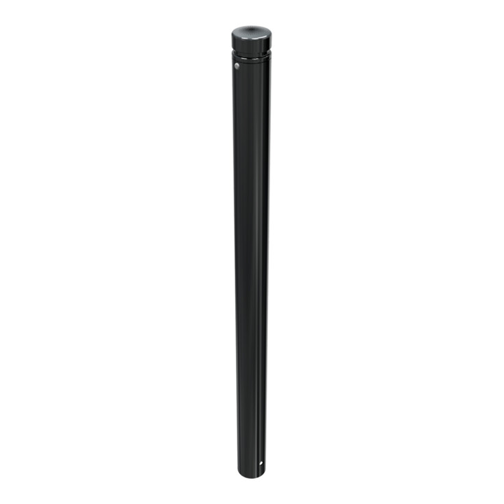 Schake Stilpoller Typ 482B, ortsfest, zum Einbetonieren, Ø 82mm + Zierkopf inkl Ziernut, beschichtet