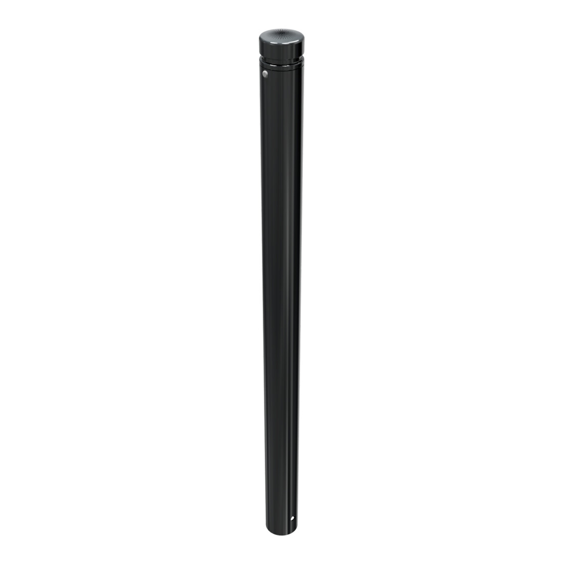 Schake Stilpoller Typ 482B, ortsfest, zum Einbetonieren, Ø 82mm + Zierkopf inkl Ziernut, beschichtet