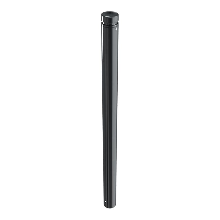 Schake Stilpoller Typ 482B, ortsfest, zum Einbetonieren, Ø 82mm + Zierkopf inkl Ziernut, beschichtet