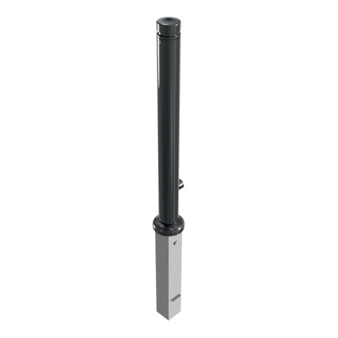Schake Stilpoller Typ 482FB, herausnehmbar + Dreikantverschluß, Ø 82mm + Zierkopf inkl Ziernut, beschichtet