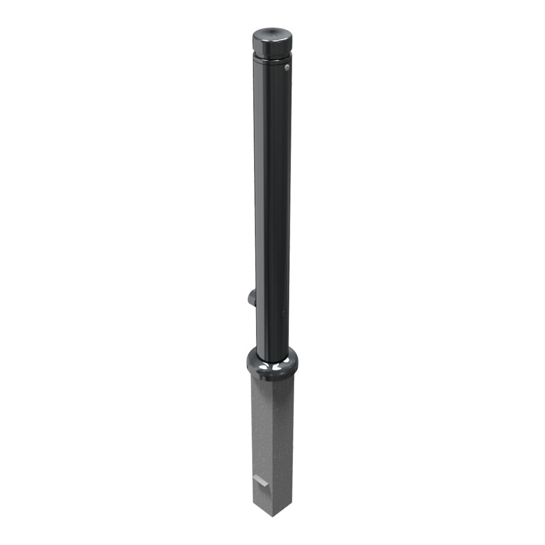 Schake Stilpoller Typ 482FB, herausnehmbar + Dreikantverschluß, Ø 82mm + Zierkopf inkl Ziernut, beschichtet