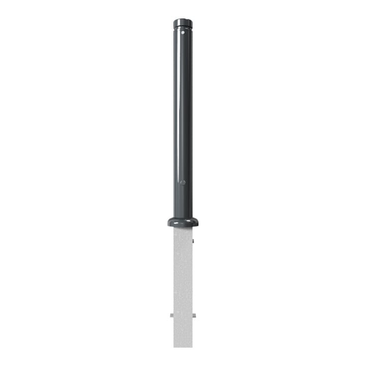 Schake Stilpoller Typ 482FB, herausnehmbar + Dreikantverschluß, Ø 82mm + Zierkopf inkl Ziernut, beschichtet