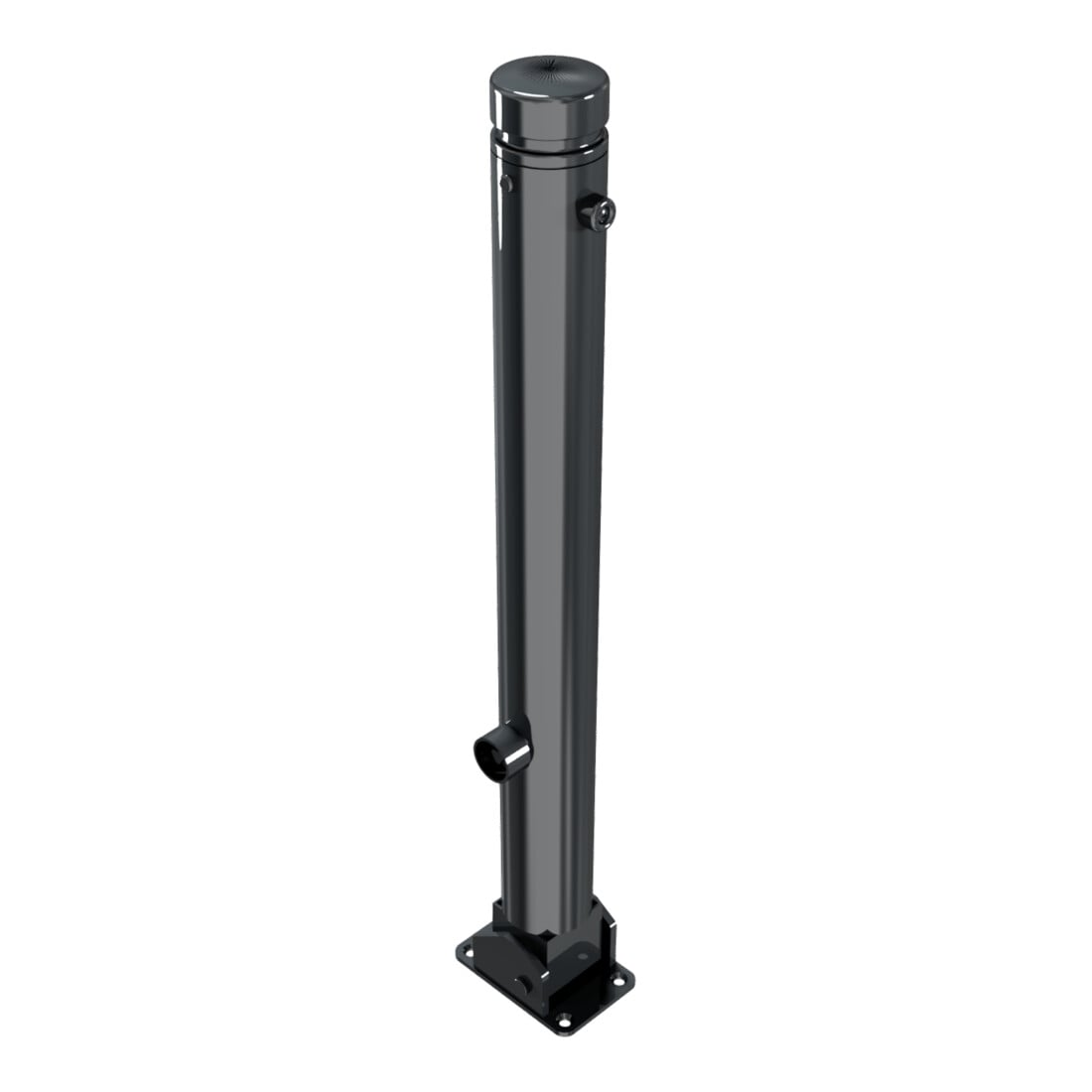 Schake Stilpoller Typ 482FUB, umlegbar + Dreikantverschluß, Ø 82mm + Zierkopf, beschichtet