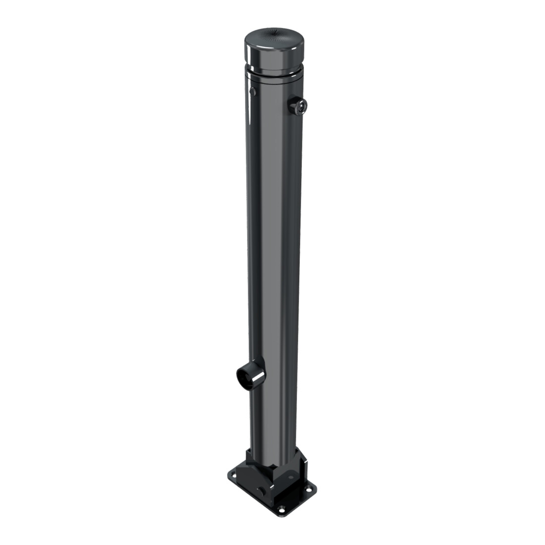 Schake Stilpoller Typ 482FUB, umlegbar + Dreikantverschluß, Ø 82mm + Zierkopf, beschichtet