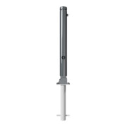 Schake Stilpoller Typ 482FUHB, umlegbar + Dreikantverschluß, zum Einbetonieren, Ø 82mm + Zierkopf, beschichtet-5