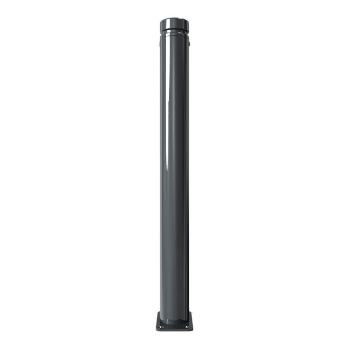 Schake Stilpoller Typ 482PB, ortsfest, zum Audfübeln, Ø 82mm + Zierkopf inkl Ziernut, beschichtet