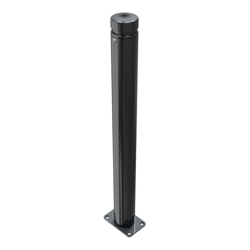 Schake Stilpoller Typ 482PB, ortsfest, zum Audfübeln, Ø 82mm + Zierkopf inkl Ziernut, beschichtet