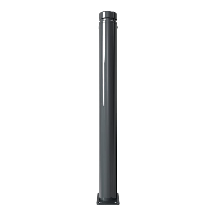 Schake Stilpoller Typ 482PB, ortsfest, zum Audfübeln, Ø 82mm + Zierkopf inkl Ziernut, beschichtet