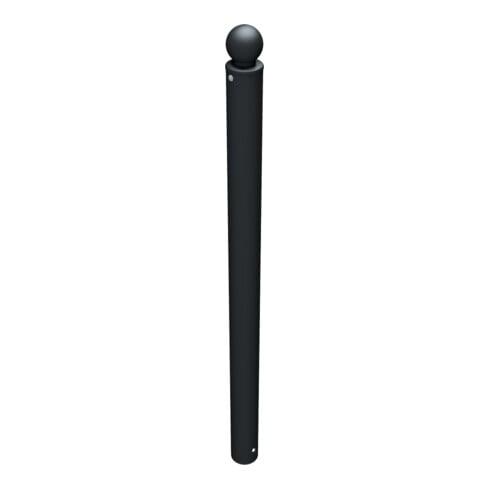 Schake Stilpoller Typ 484B, ortsfest, zum Einbetonieren, Ø 82mm + Kugelkopf, beschichtet, mattschwarz