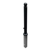 Schake Stilpoller Typ 484FB, herausnehmbar + Dreikantverschluß, Ø 82mm + Kugelkopf, beschichtet, mattschwarz-5