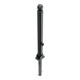 Schake Stilpoller Typ 484FUHB, umlegbar + Dreikantverschluß, zum Einbetonieren, Ø 82mm + Kugelkopf, beschichtet, mattschwarz-4