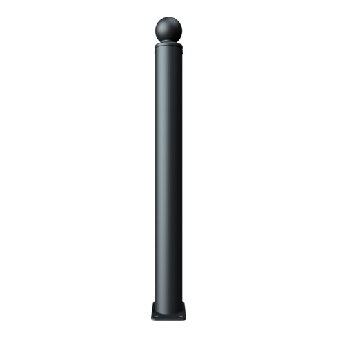 Schake Stilpoller Typ 484PB, ortsfest, Ø 82mm + Kugelkopf, beschichtet, mattschwarz