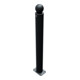 Schake Stilpoller Typ 484PB, ortsfest, Ø 82mm + Kugelkopf, beschichtet, mattschwarz-5