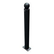 Schake Stilpoller Typ 484PB, ortsfest, Ø 82mm + Kugelkopf, beschichtet, mattschwarz-5