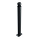 Schake Stilpoller Typ 484PB, ortsfest, Ø 82mm + Kugelkopf, beschichtet, mattschwarz