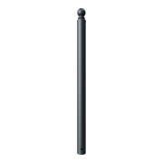 Schake Stilpoller Typ 485B, ortsfest, zum Einbetonieren, Ø 82mm + Kugelkopf, beschichtet, mattschwarz-4