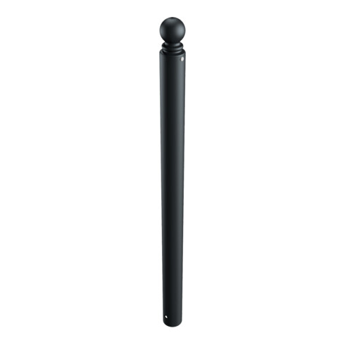 Schake Stilpoller Typ 485B, ortsfest, zum Einbetonieren, Ø 82mm + Kugelkopf, beschichtet, mattschwarz