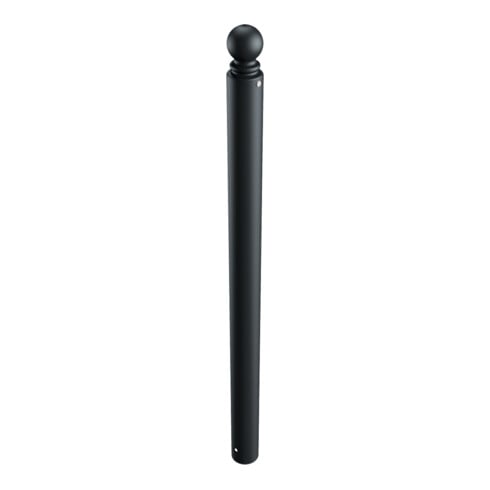 Schake Stilpoller Typ 485B, ortsfest, zum Einbetonieren, Ø 82mm + Kugelkopf, beschichtet, mattschwarz