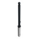 Schake Stilpoller Typ 485FB, herausnehmbar + Dreikantverschluß, Ø 82mm + Kugelkopf, beschichtet, mattschwarz-4