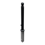 Schake Stilpoller Typ 485FB, herausnehmbar + Dreikantverschluß, Ø 82mm + Kugelkopf, beschichtet, mattschwarz-4
