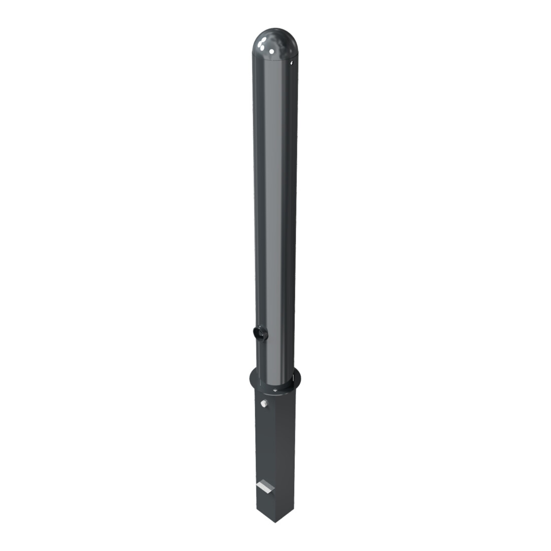 Schake Stilpoller Typ 494FB, herausnehmbar + Dreikantverschluß, Ø 102mm + Halbkugel, beschichtet,