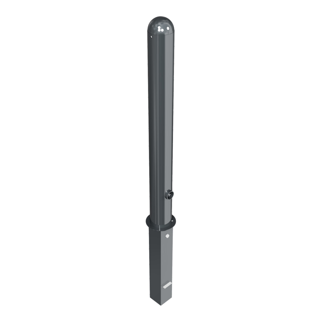 Schake Stilpoller Typ 494FB, herausnehmbar + Dreikantverschluß, Ø 102mm + Halbkugel, beschichtet,