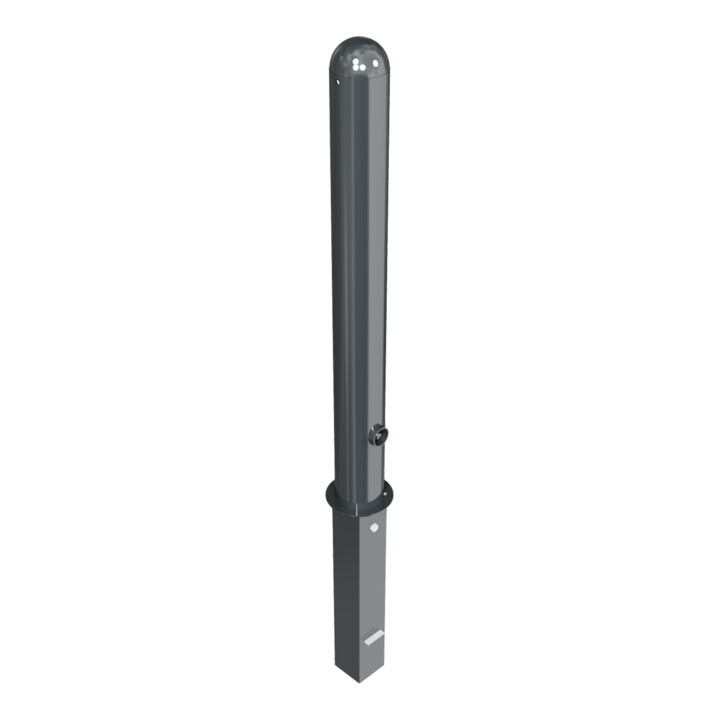 Schake Stilpoller Typ 494FB, herausnehmbar + Dreikantverschluß, Ø 102mm + Halbkugel, beschichtet,