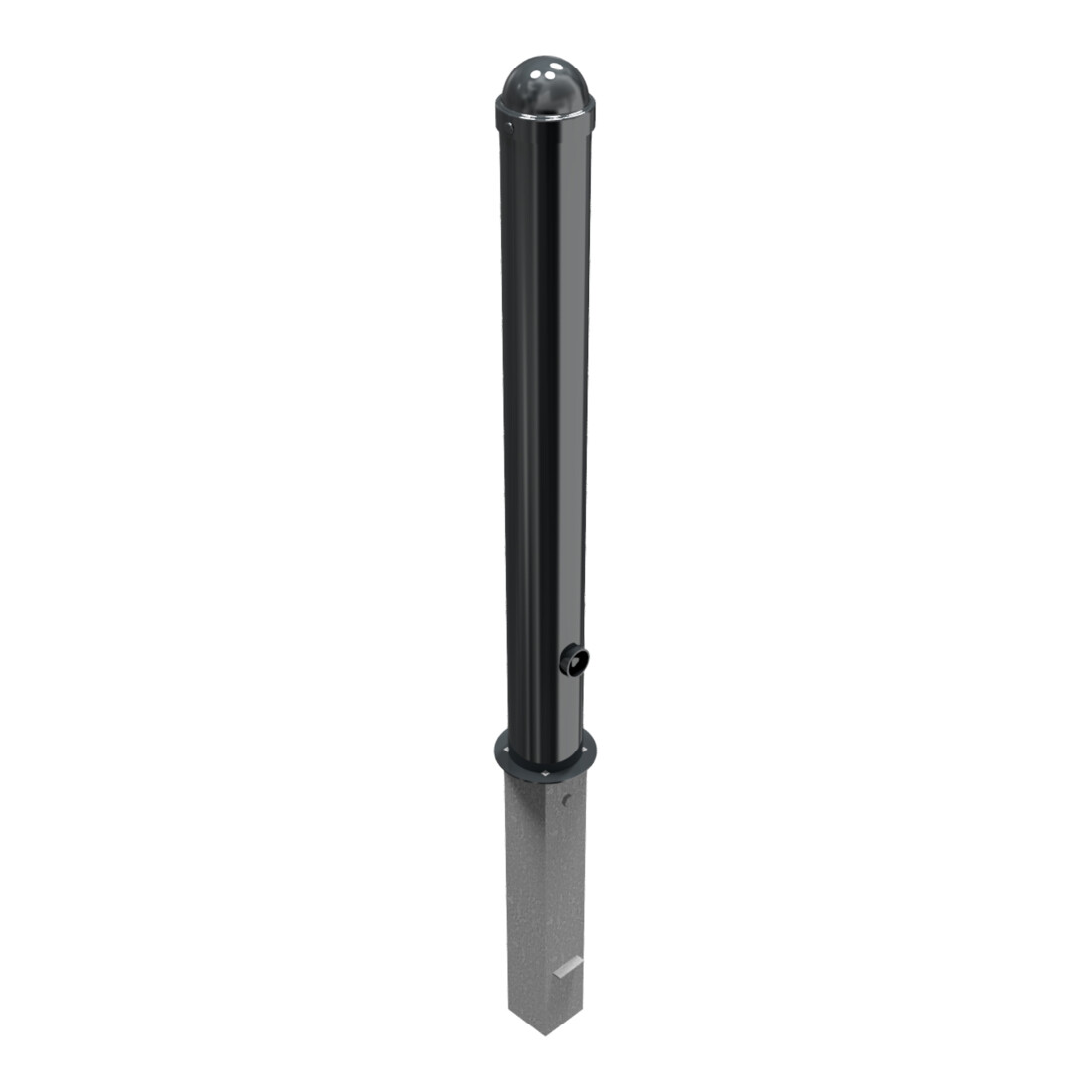 Schake Stilpoller Typ 496FB, herausnehmbar + Dreikantverschluß, Ø 102mm + Zierkappe, beschichtet,