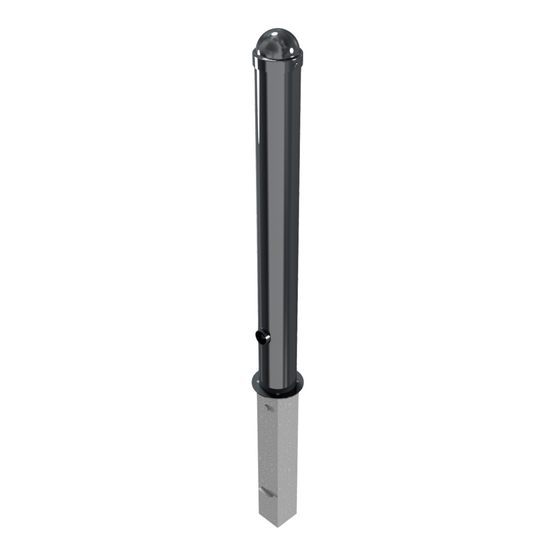 Schake Stilpoller Typ 496FB, herausnehmbar + Dreikantverschluß, Ø 102mm + Zierkappe, beschichtet,