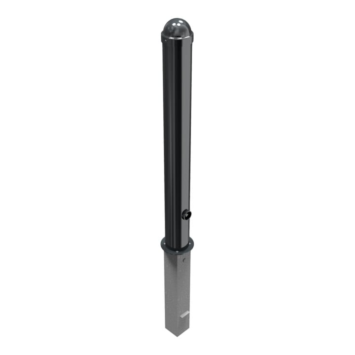 Schake Stilpoller Typ 496FB, herausnehmbar + Dreikantverschluß, Ø 102mm + Zierkappe, beschichtet,