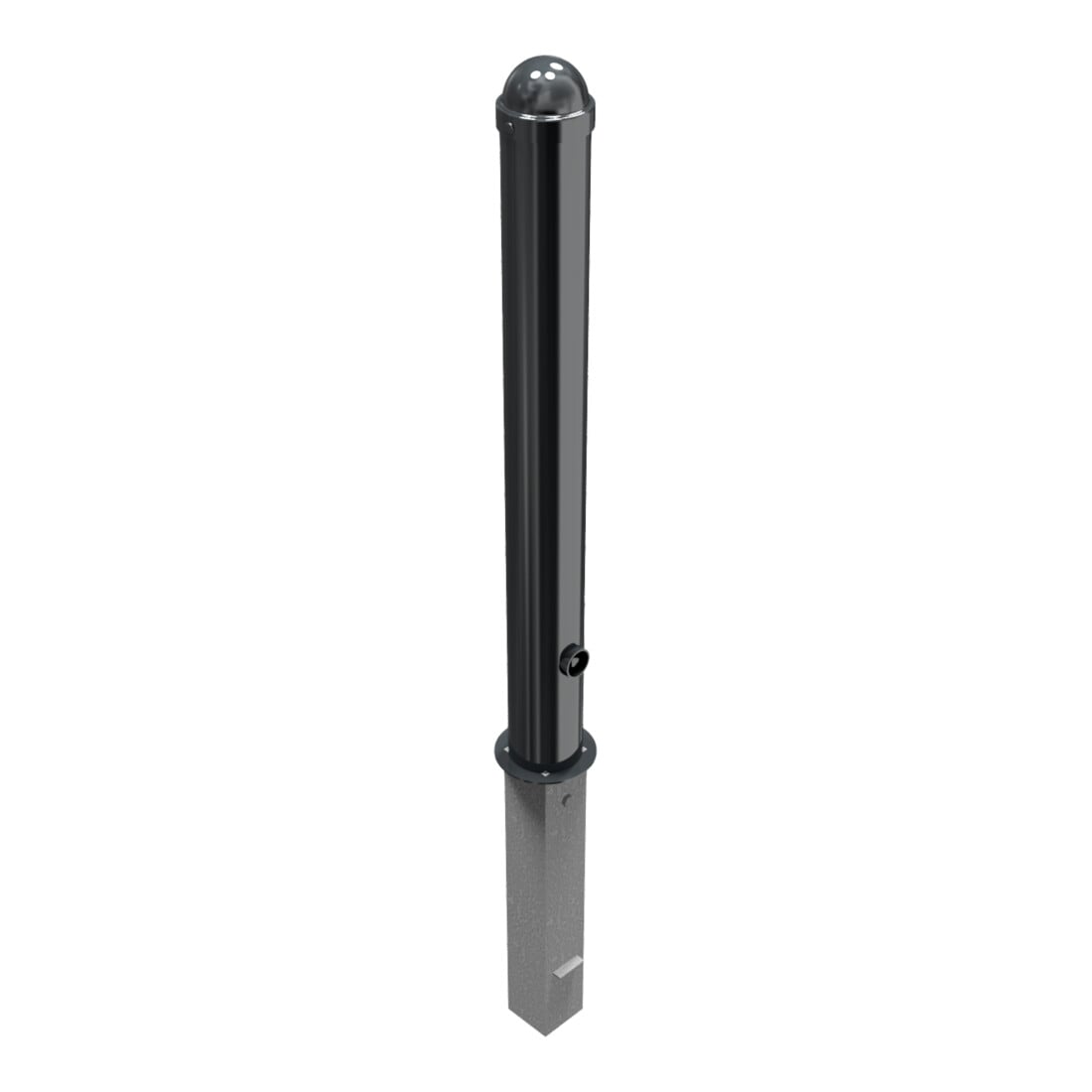 Schake Stilpoller Typ 496FB, herausnehmbar + Dreikantverschluß, Ø 102mm + Zierkappe, beschichtet,