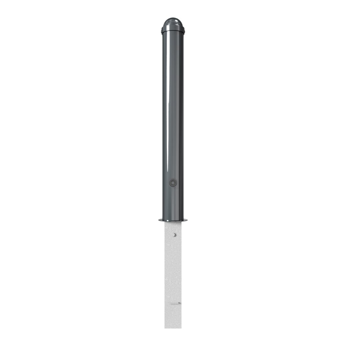 Schake Stilpoller Typ 496FB, herausnehmbar + Dreikantverschluß, Ø 102mm + Zierkappe, beschichtet,
