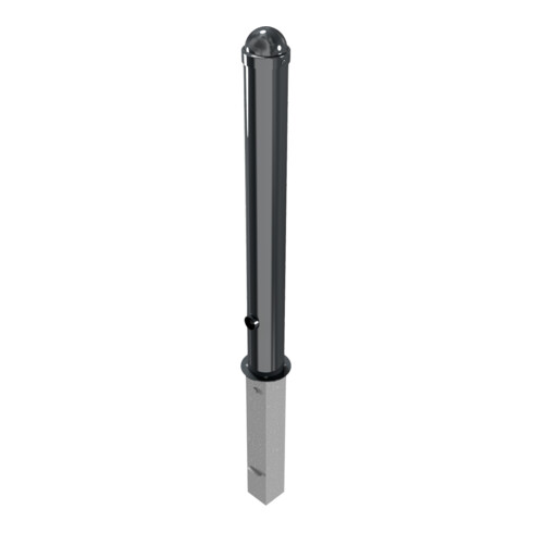 Schake Stilpoller Typ 496FB, herausnehmbar + Dreikantverschluß, Ø 102mm + Zierkappe, beschichtet,