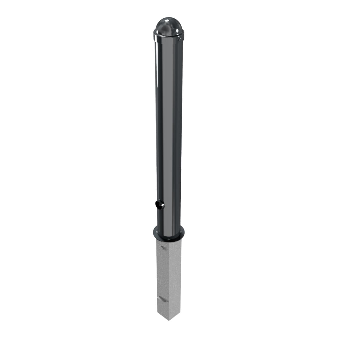 Schake Stilpoller Typ 496FB, herausnehmbar + Dreikantverschluß, Ø 102mm + Zierkappe, beschichtet,
