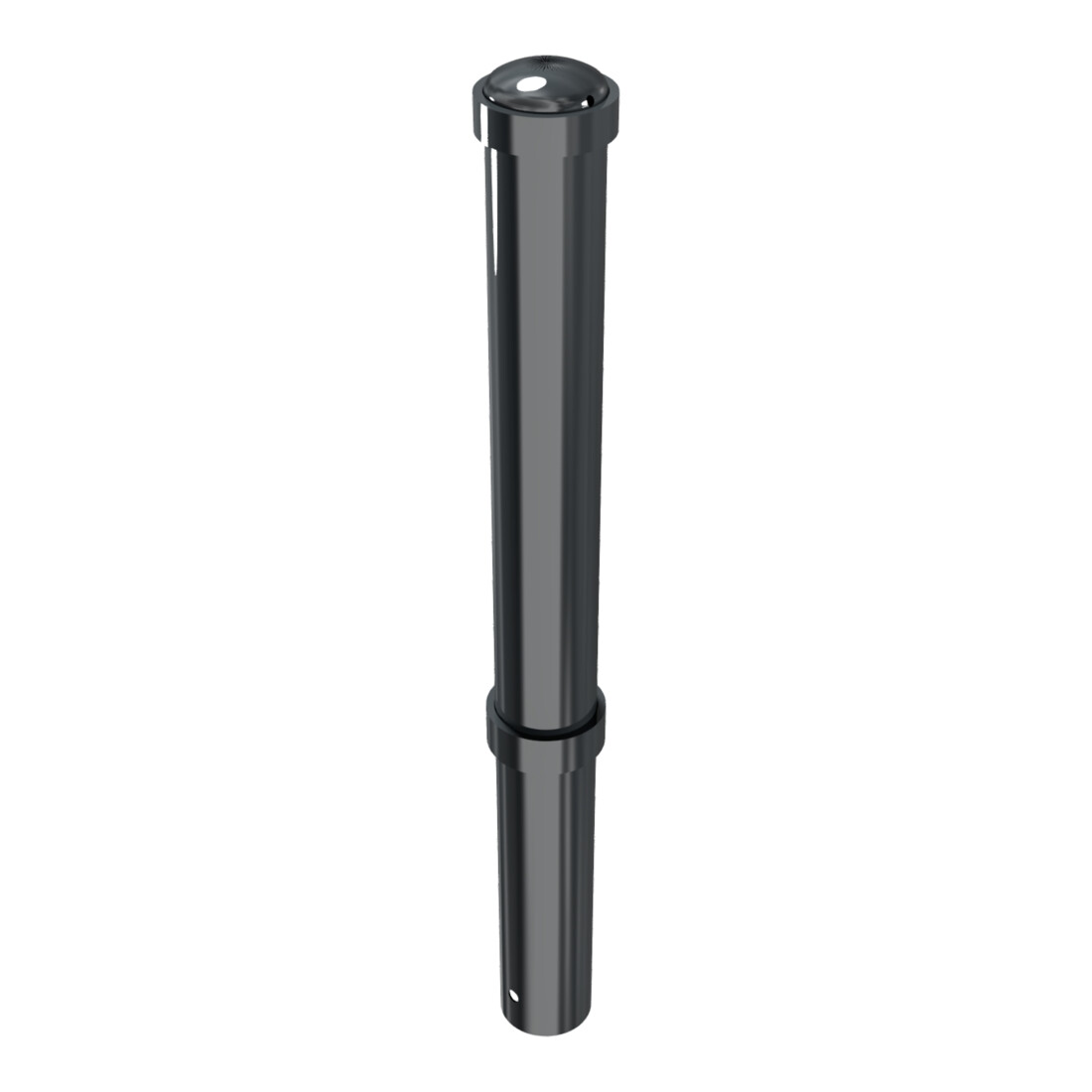 Schake Stilpoller Typ 4971B, ortsfest, zum Einbetonieren, Ø 108mm + + Zierringen, beschichtet, Überflur 750mm