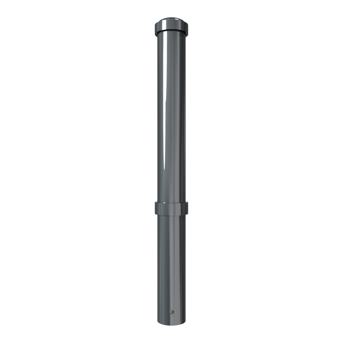 Schake Stilpoller Typ 4971B, ortsfest, zum Einbetonieren, Ø 108mm + + Zierringen, beschichtet, Überflur 750mm
