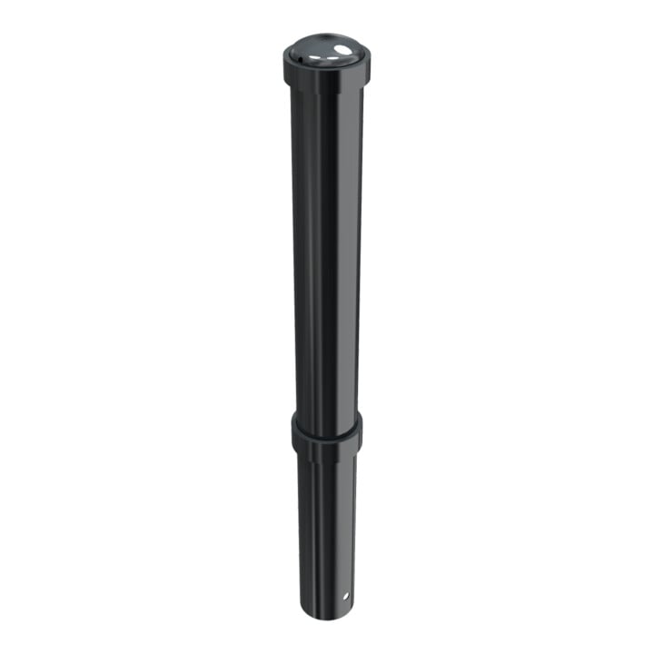 Schake Stilpoller Typ 4971B, ortsfest, zum Einbetonieren, Ø 108mm + + Zierringen, beschichtet, Überflur 750mm