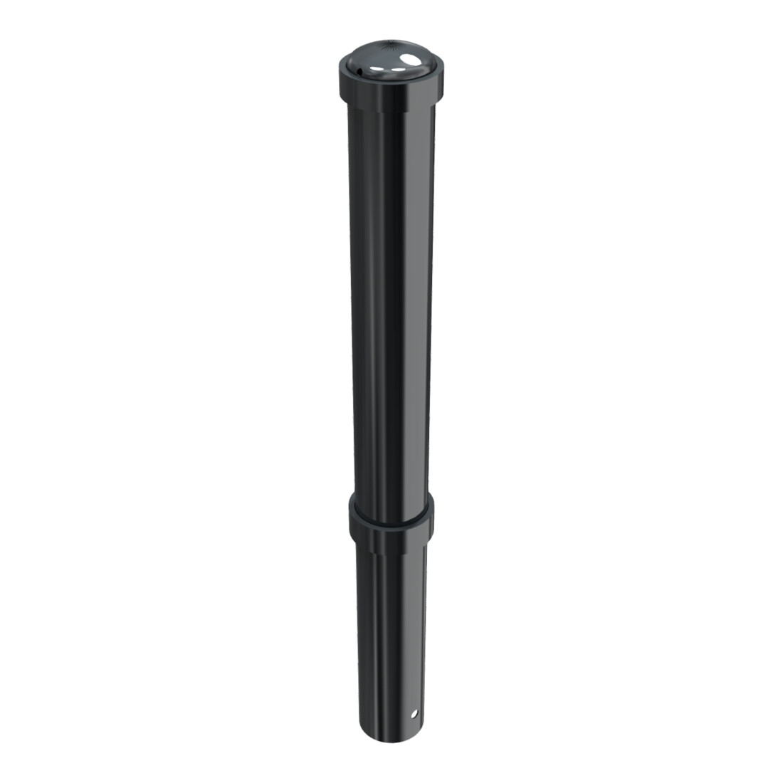 Schake Stilpoller Typ 4971B, ortsfest, zum Einbetonieren, Ø 108mm + + Zierringen, beschichtet, Überflur 750mm