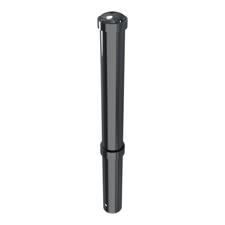 Schake Stilpoller Typ 4971B, ortsfest, zum Einbetonieren, Ø 108mm + + Zierringen, beschichtet, Überflur 750mm