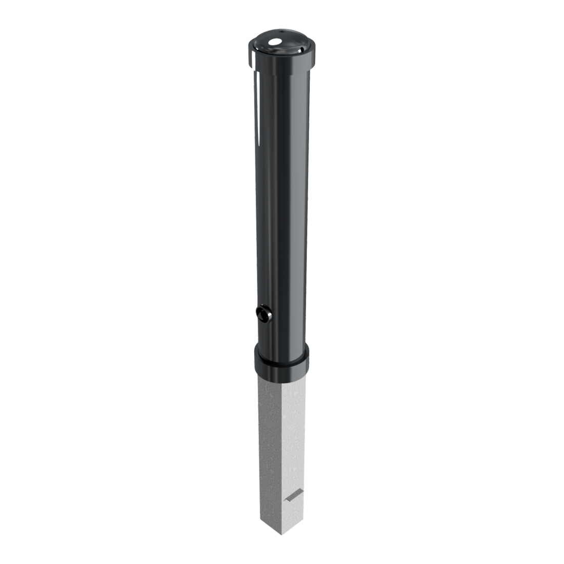 Schake Stilpoller Typ 4971FB, herausnehmbar + Dreikantverschluß, Ø 108mm + Zierringen, beschichtet, Überflur 750mm