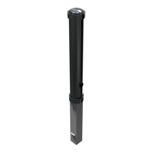 Schake Stilpoller Typ 4971FB, herausnehmbar + Dreikantverschluß, Ø 108mm + Zierringen, beschichtet, Überflur 750mm