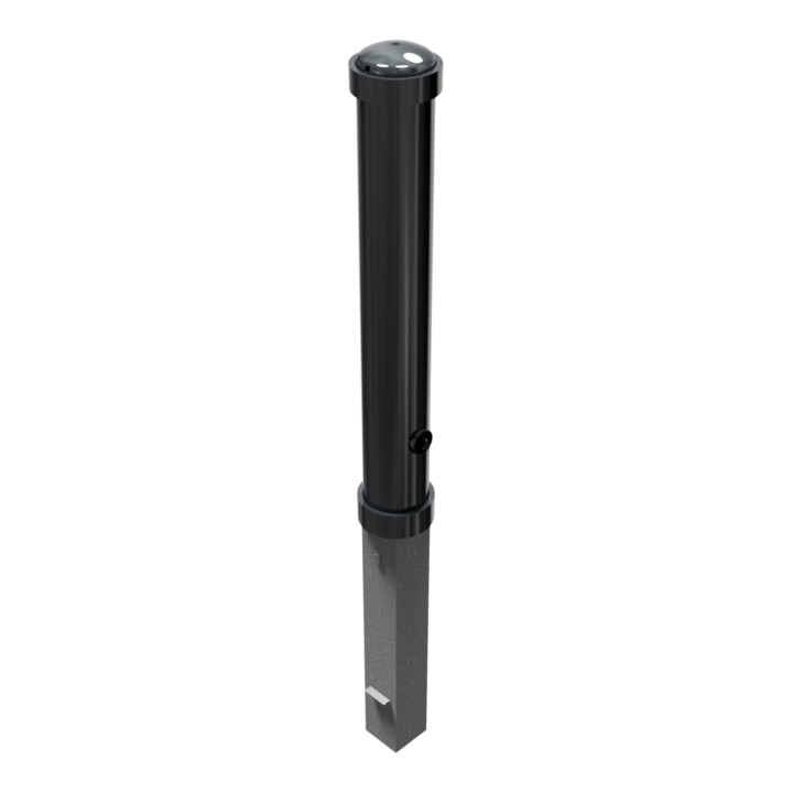 Schake Stilpoller Typ 4971FB, herausnehmbar + Dreikantverschluß, Ø 108mm + Zierringen, beschichtet, Überflur 750mm
