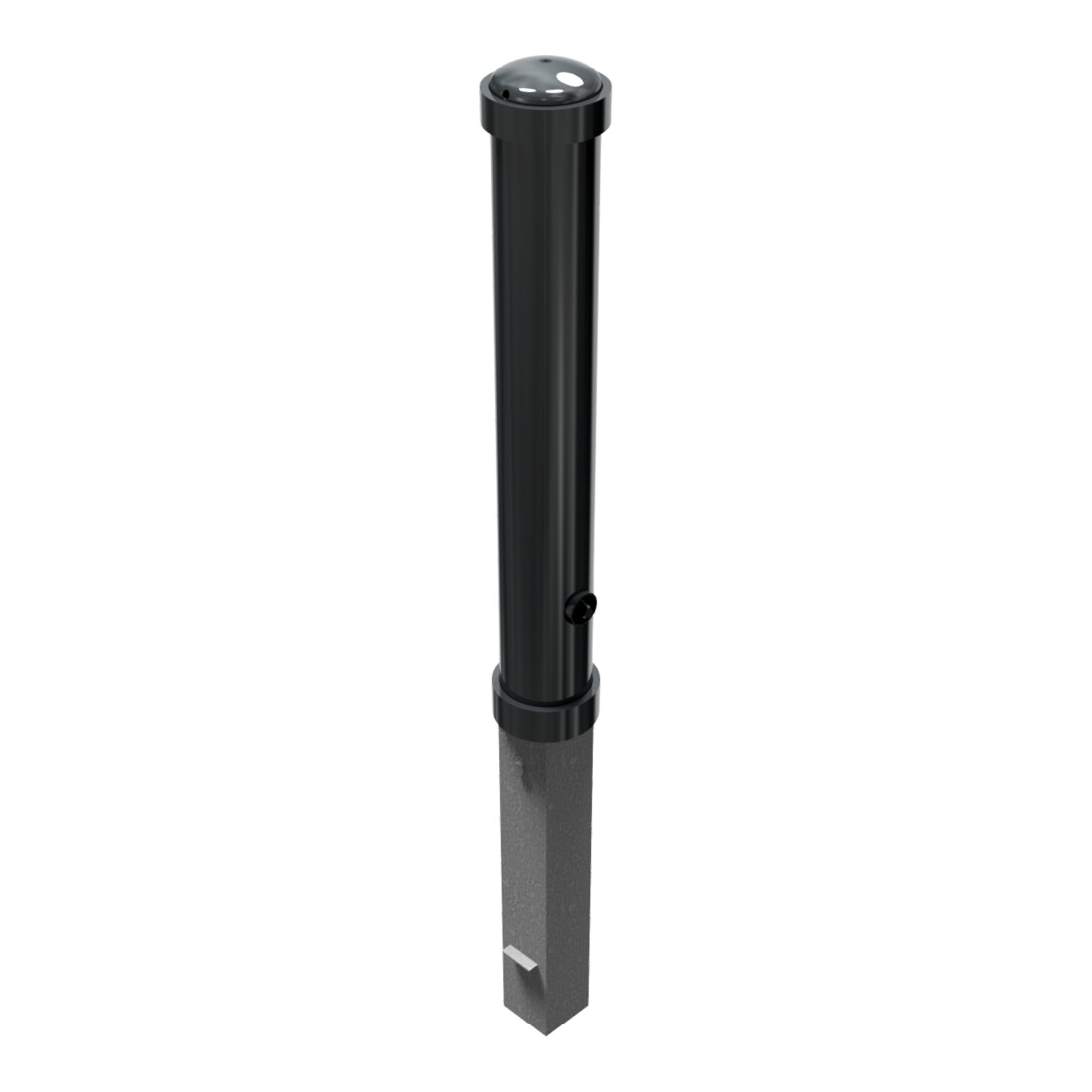 Schake Stilpoller Typ 4971FB, herausnehmbar + Dreikantverschluß, Ø 108mm + Zierringen, beschichtet, Überflur 750mm