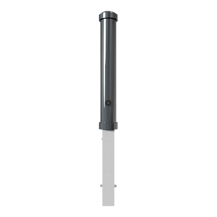 Schake Stilpoller Typ 4971FB, herausnehmbar + Dreikantverschluß, Ø 108mm + Zierringen, beschichtet, Überflur 750mm