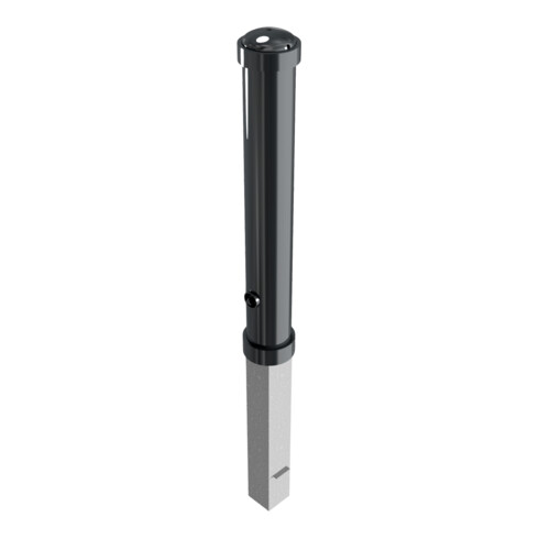 Schake Stilpoller Typ 4971FB, herausnehmbar + Dreikantverschluß, Ø 108mm + Zierringen, beschichtet, Überflur 750mm
