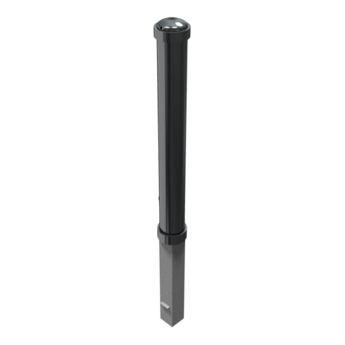 Schake Stilpoller Typ 497FB, herausnehmbar + Dreikantverschluß, Ø 108mm + Zierringen, beschichtet,