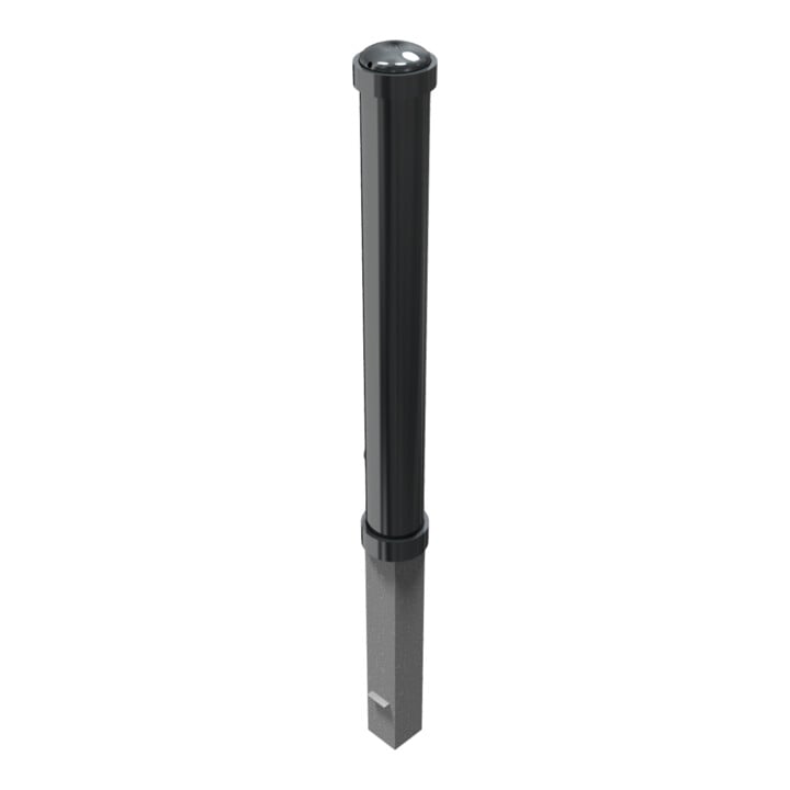 Schake Stilpoller Typ 497FB, herausnehmbar + Dreikantverschluß, Ø 108mm + Zierringen, beschichtet,